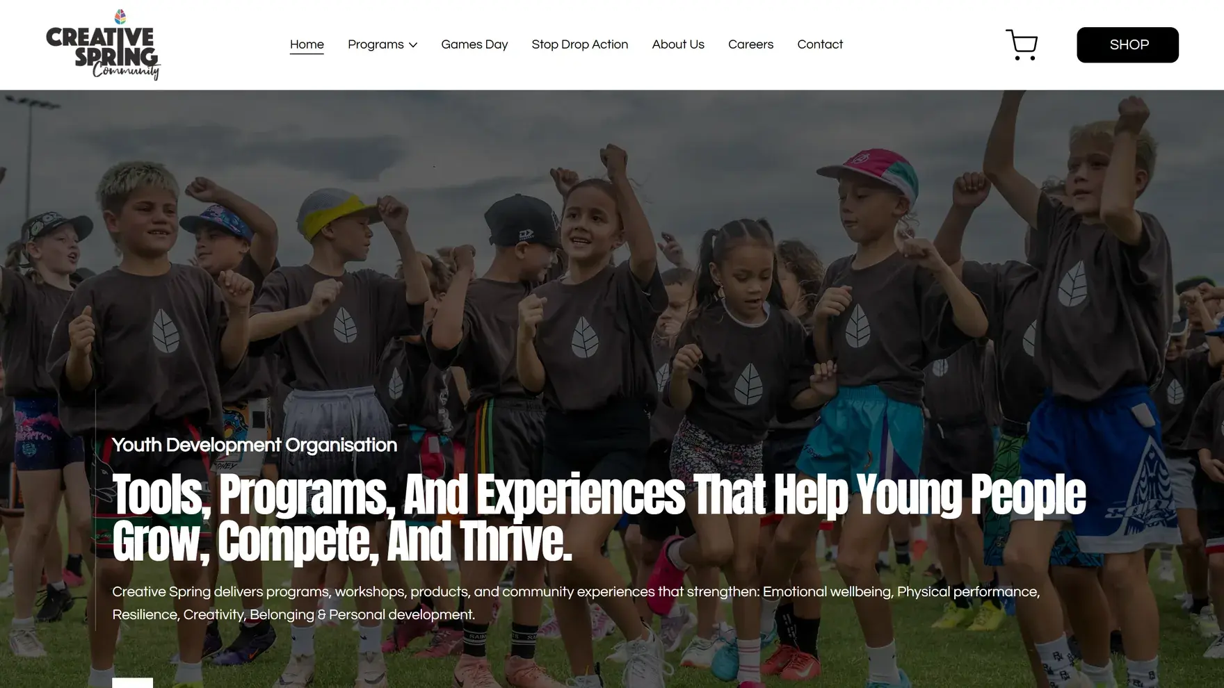 Creative Spring website