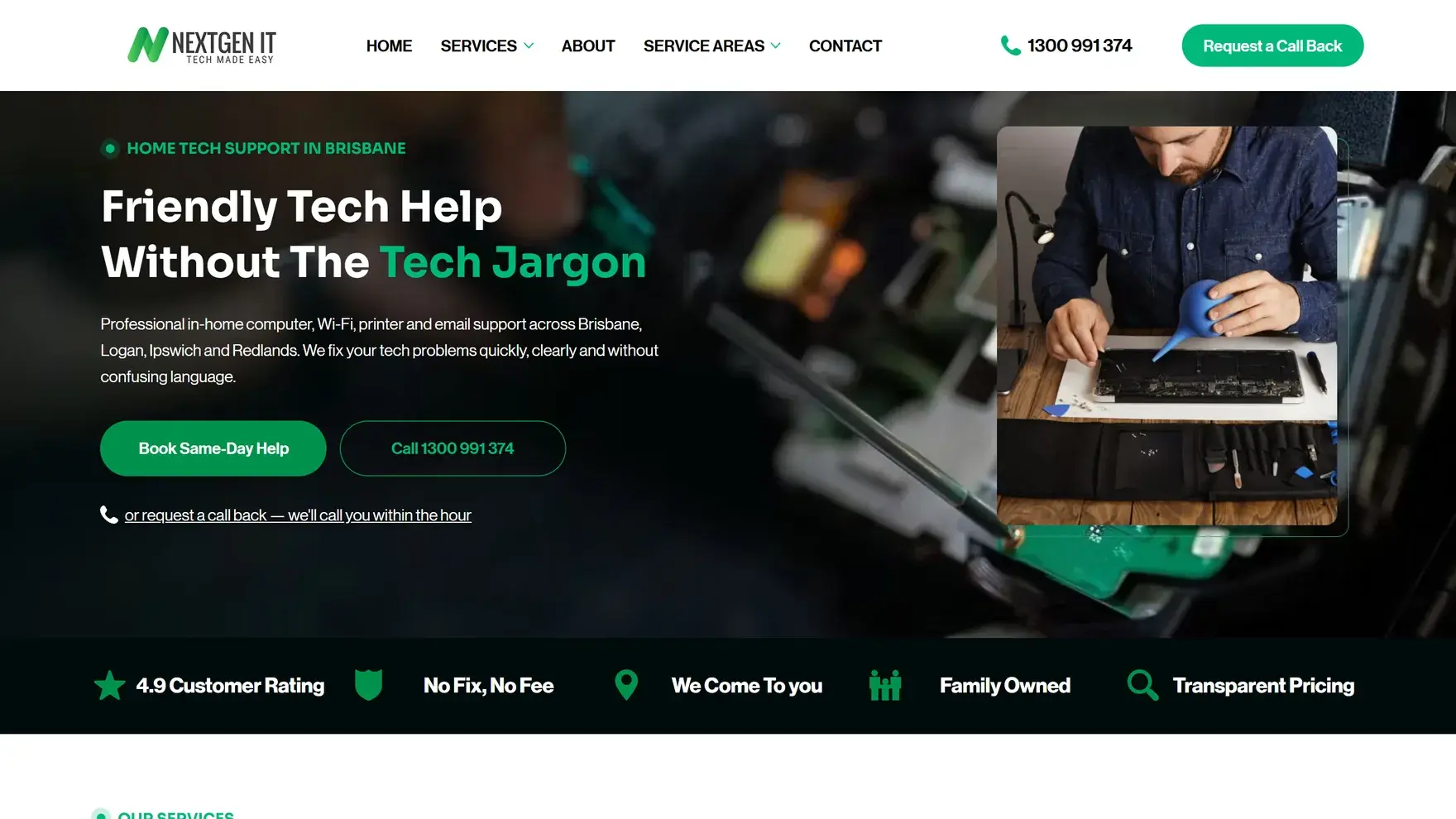 NextGen IT website