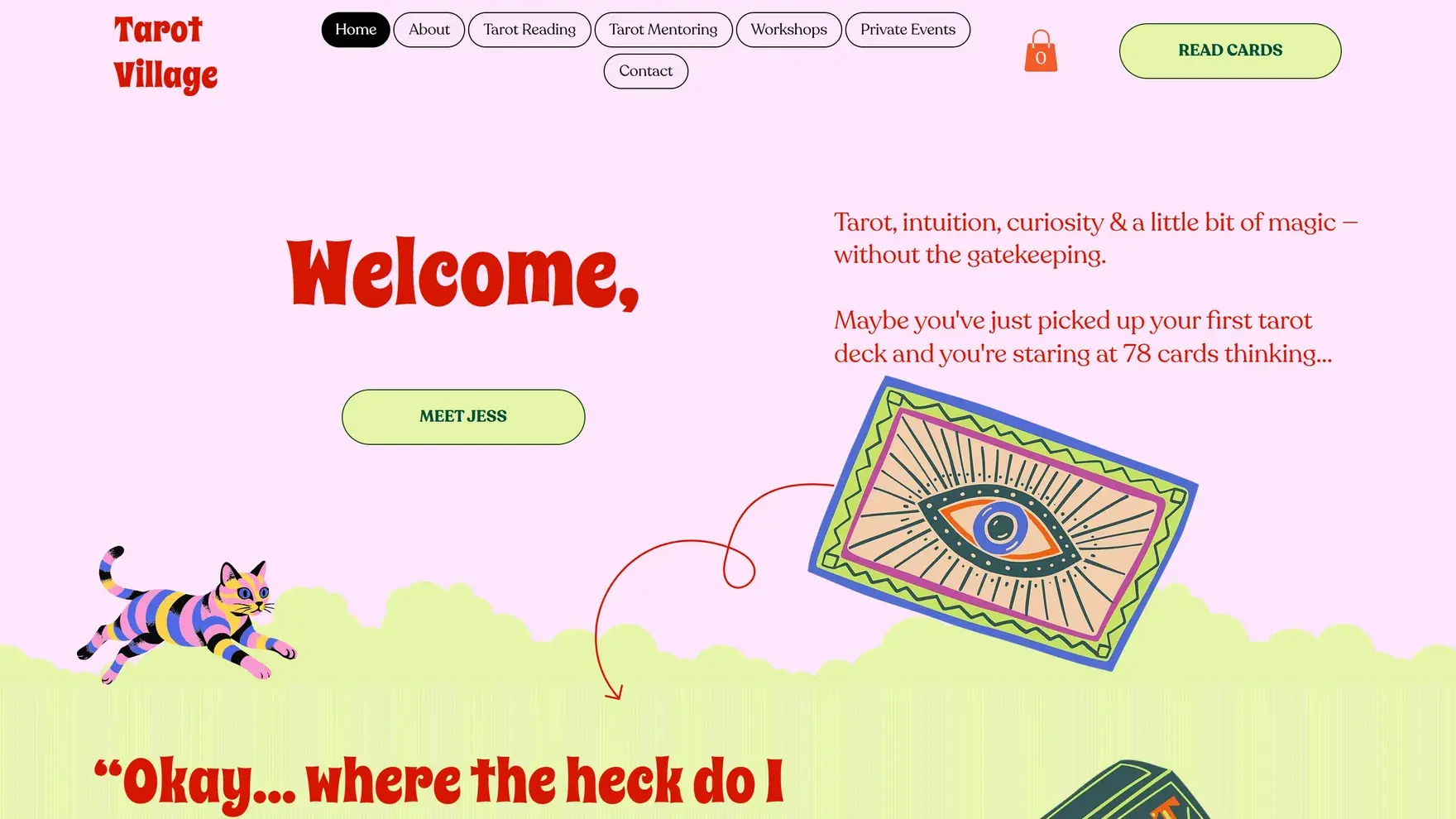 Tarot Village website