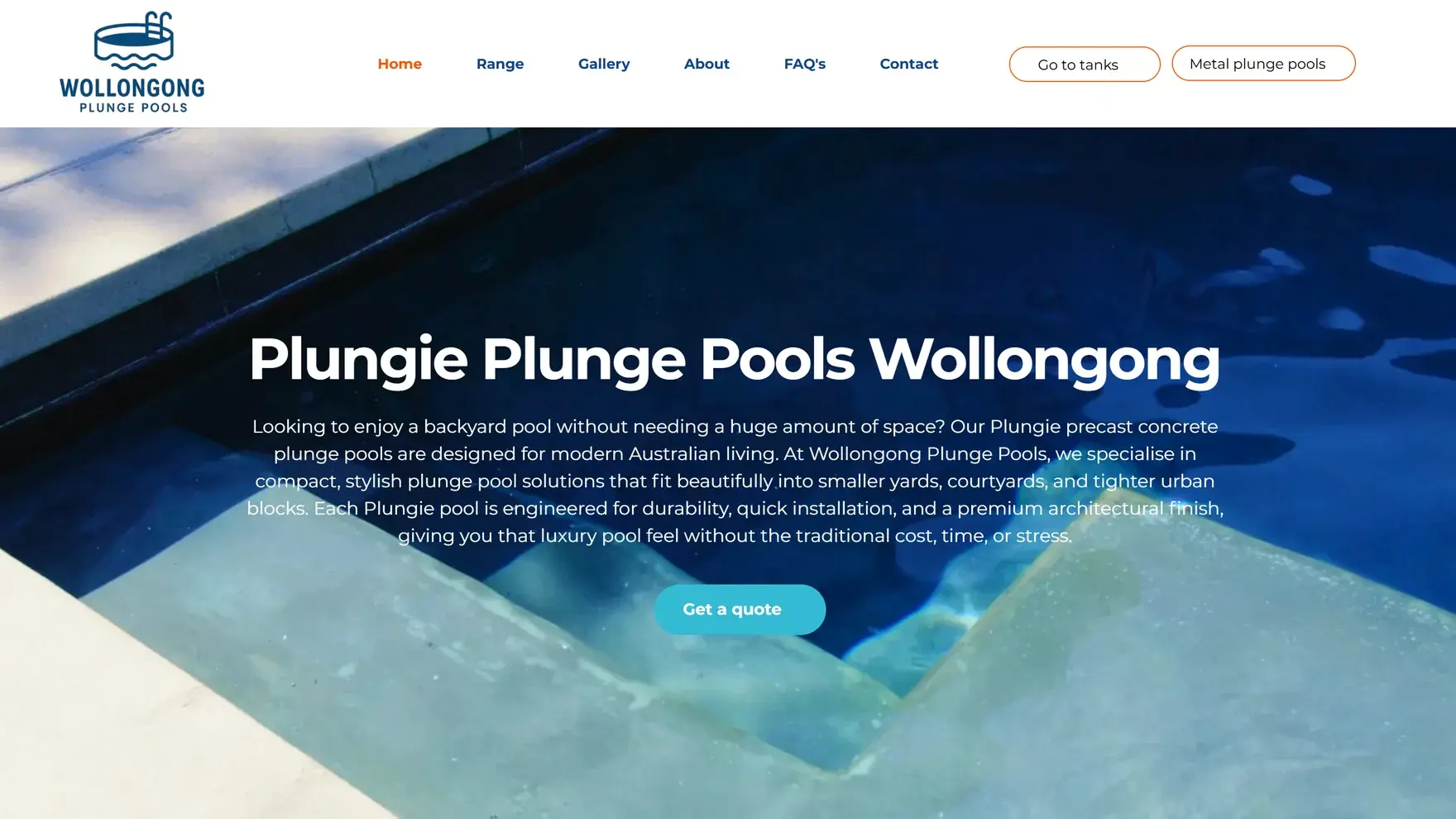 Wollongong Plunge Pools website